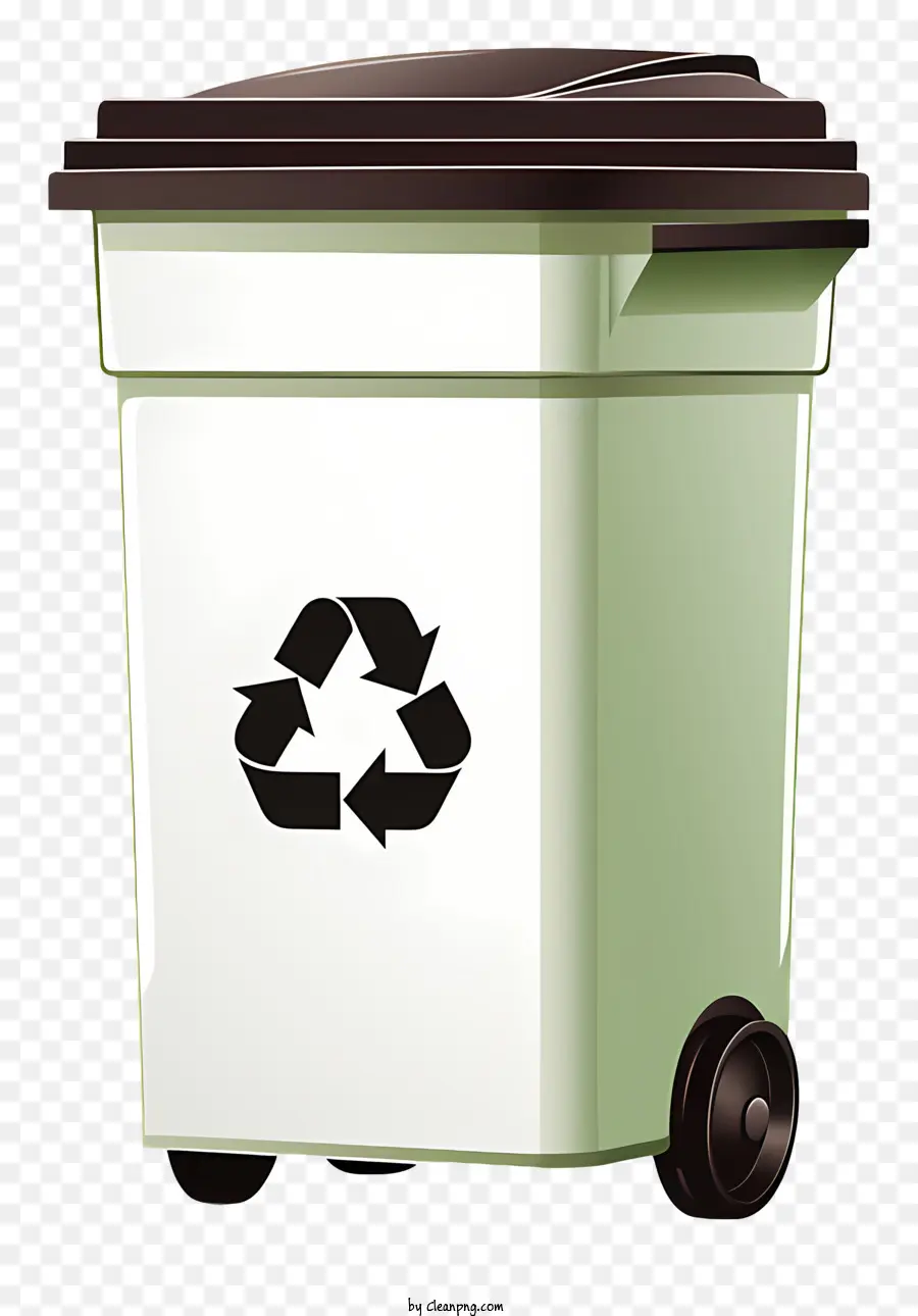 Lixo De Estilo Realista Pode，Verde Lata De Lixo PNG