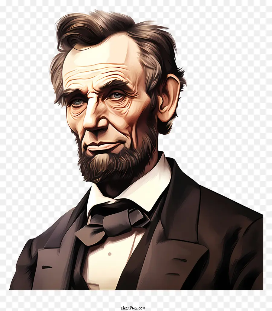 Estilo Doodle Abraham Lincoln，Abraham Lincoln PNG
