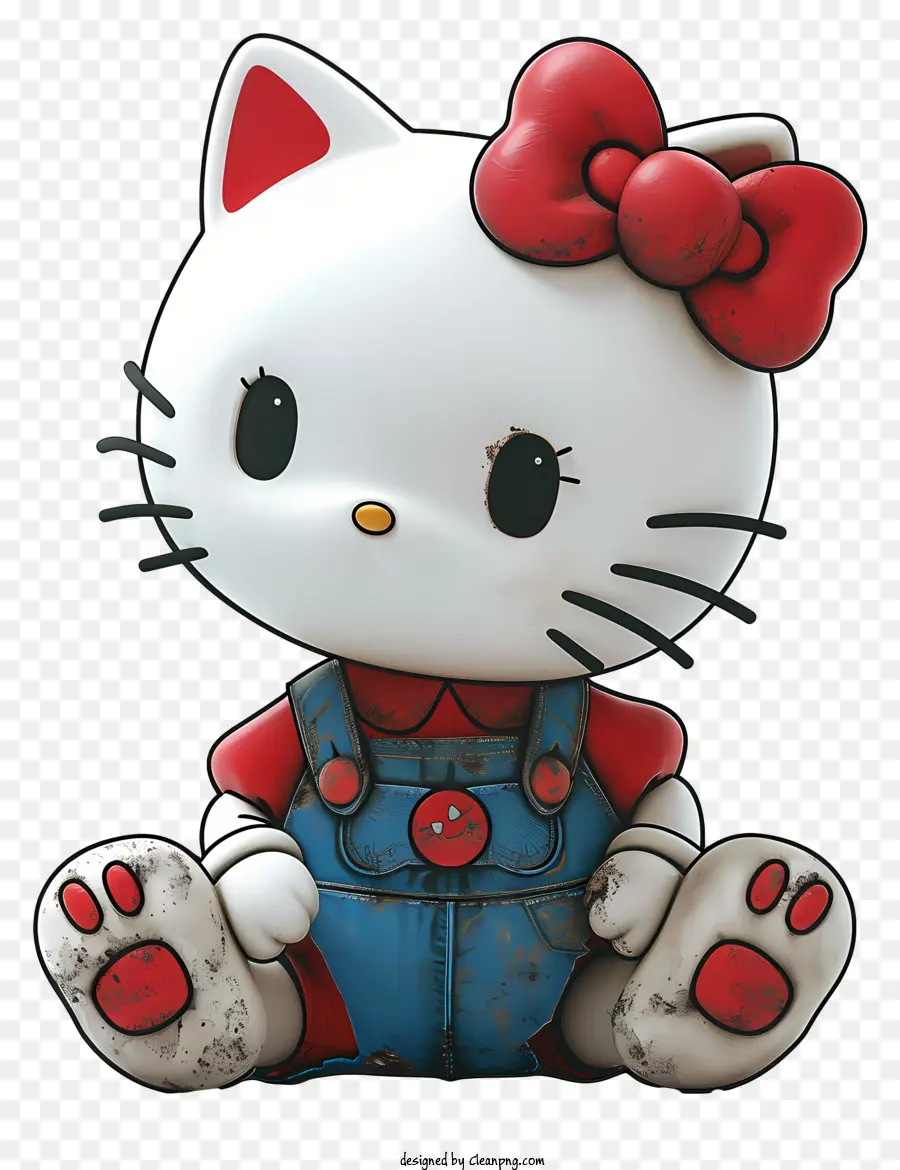 Estilo Realista Hello Kitty Mascote，Gato Dos Desenhos Animados PNG