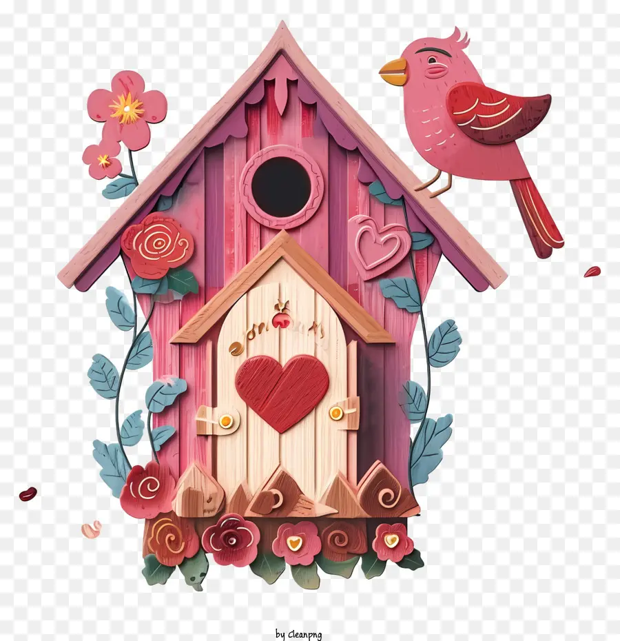 Casa De Pássaros Planos Dos Namorados，Birdhouse PNG