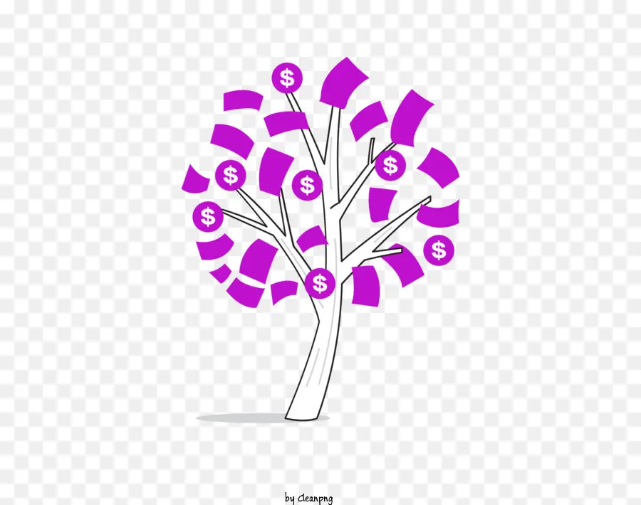 árvore Do Dinheiro，árvore Púrpura PNG