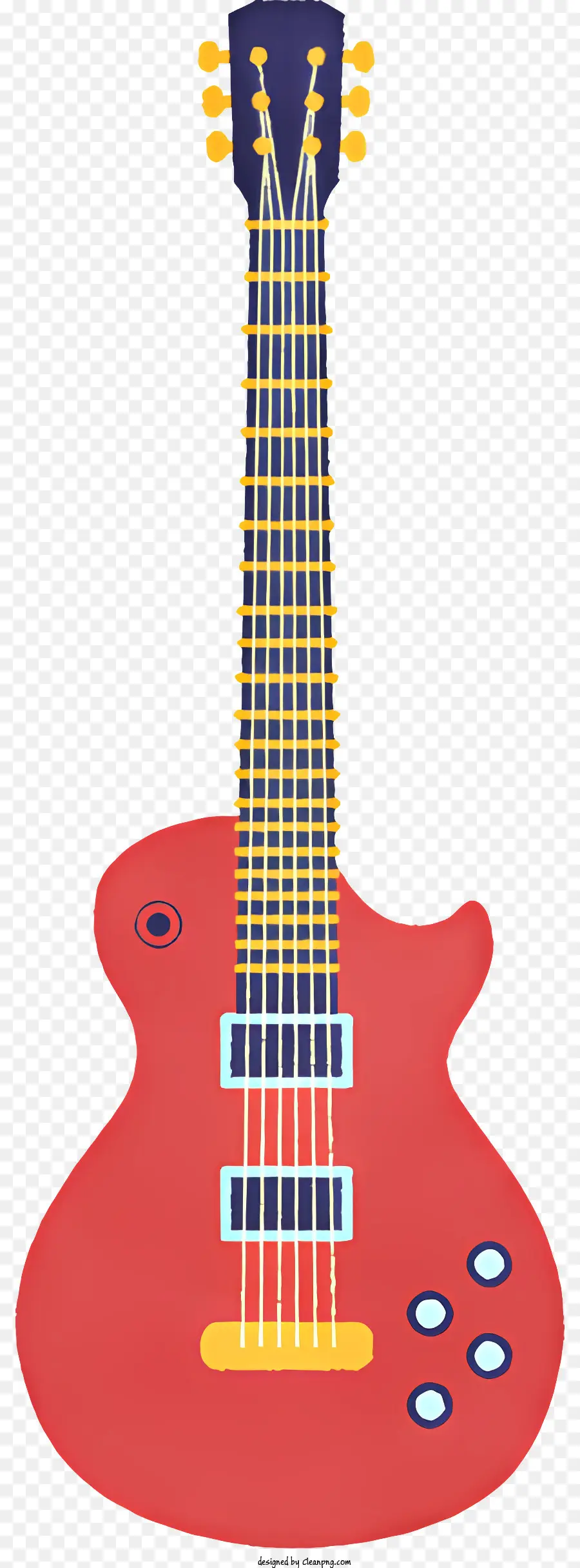 O Vermelho Da Guitarra，Corpo Redondo PNG