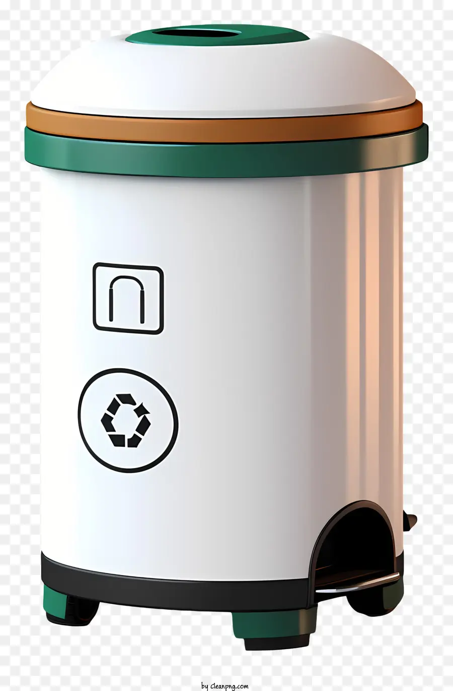 Lixo Realista Do Estilo 3d，Waste Bin PNG