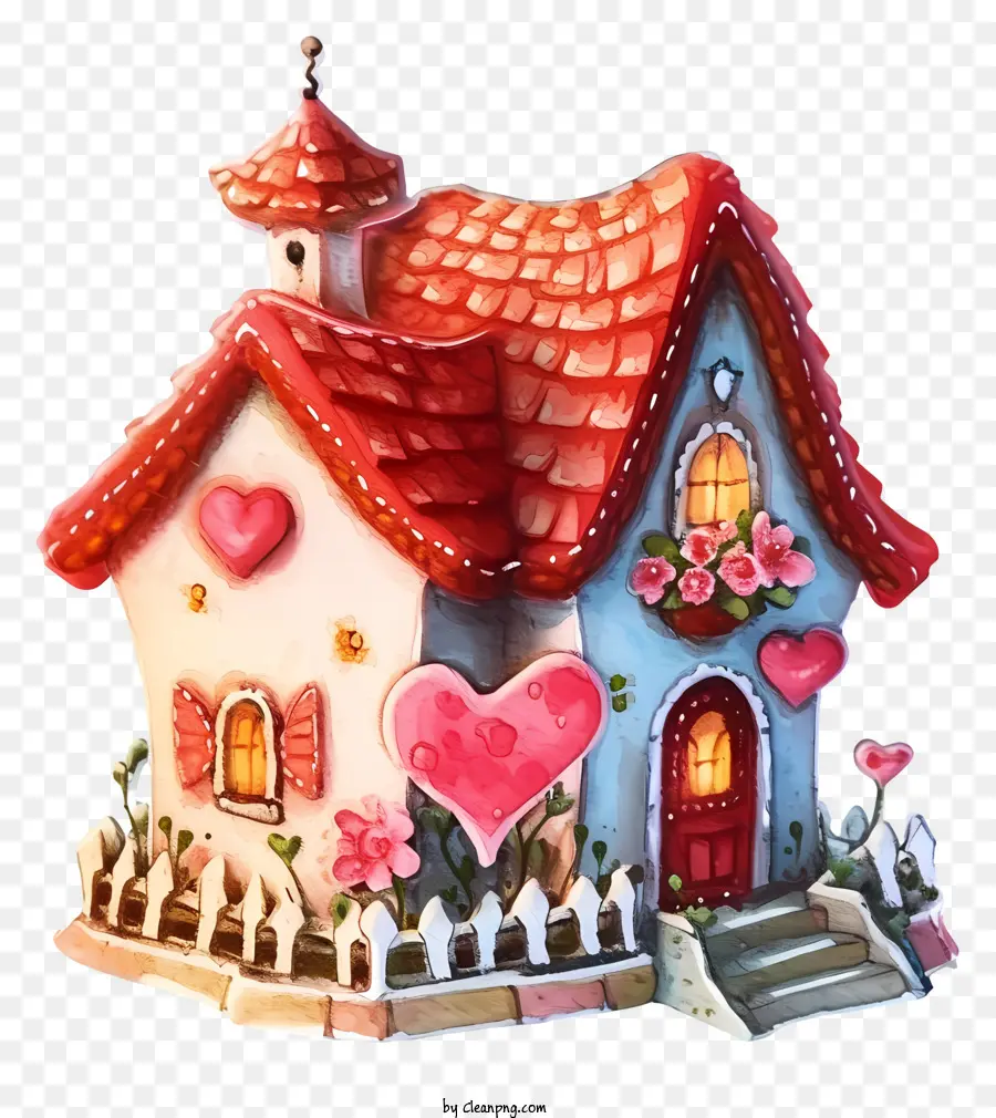 Valentine House Icon，Casa Do Telhado De Palha PNG