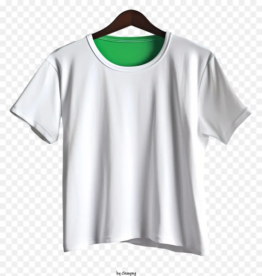 Camiseta No Cabide De Pano，Branco Tshirt PNG