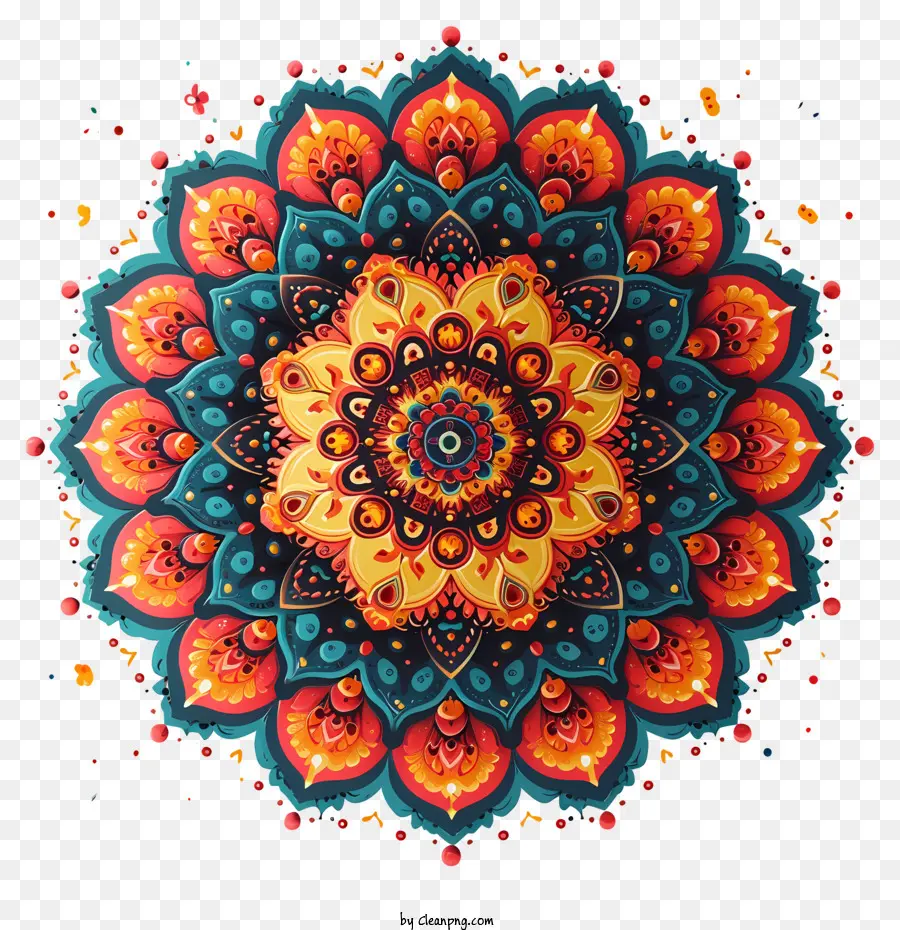 Mandala，Teste Padrão De Flor PNG