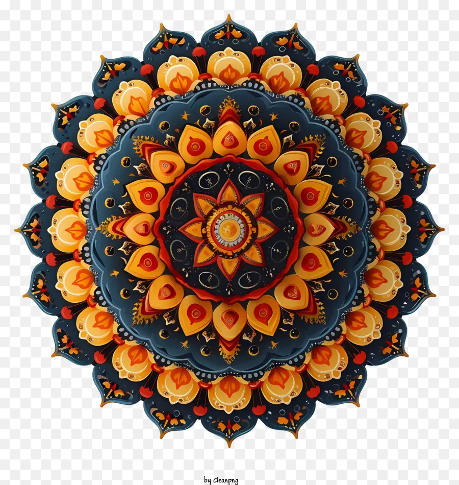 Mandala，Floral Padrão PNG