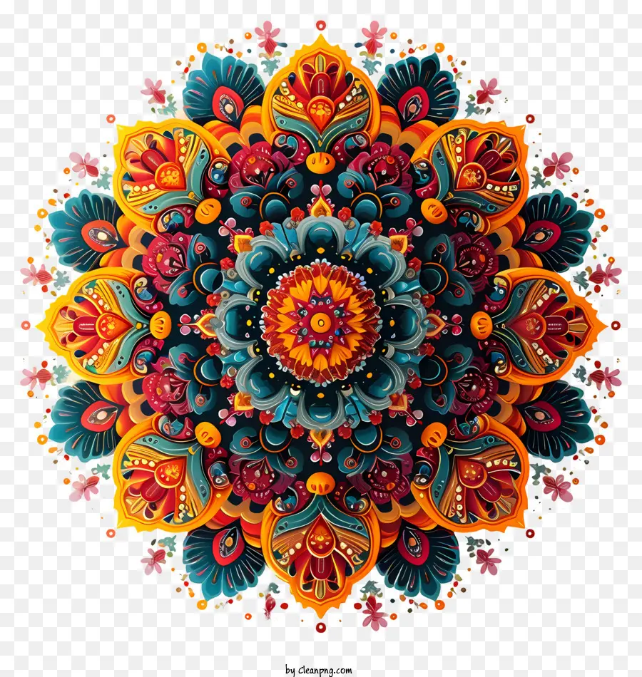 Mandala，Motivos Florais PNG