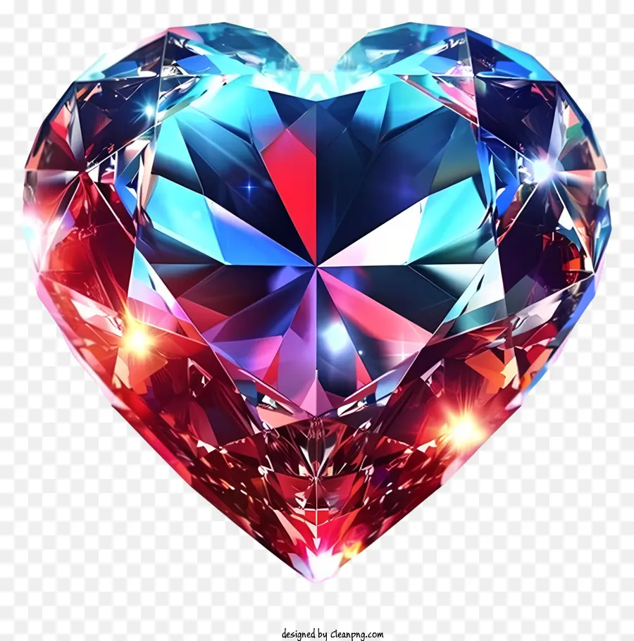 Estilo Isométrico，Diamante De Coração Do Namorado PNG