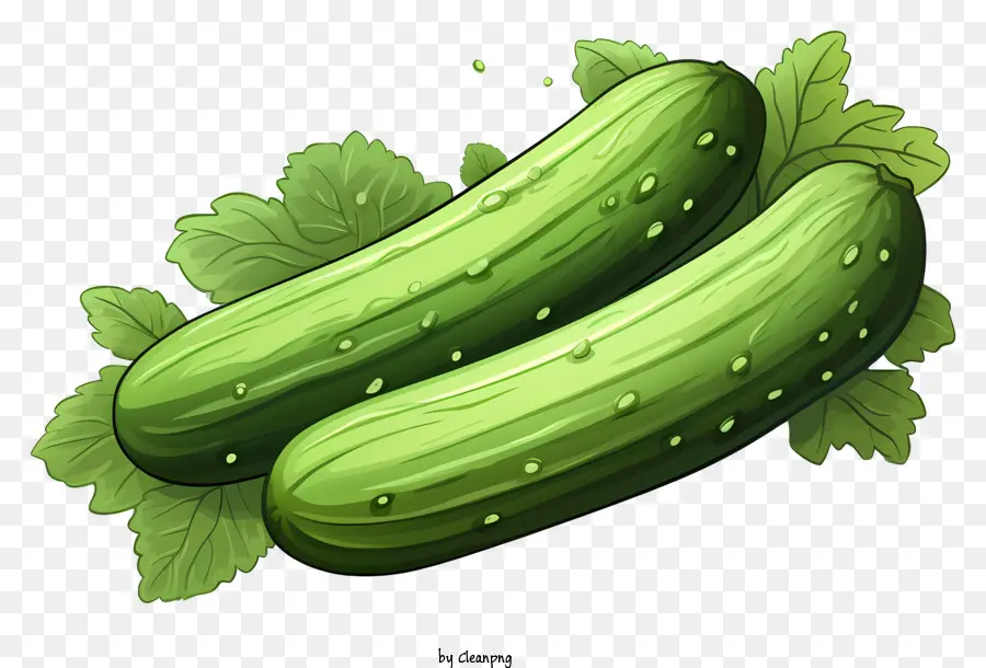 Pepino Do Estilo Doodle，Pepinos PNG