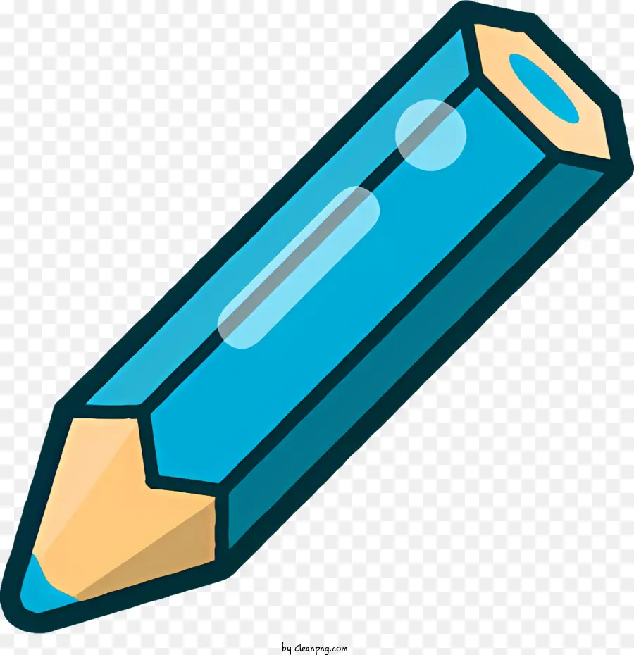 Lápis Azul，Borracha Amarela PNG
