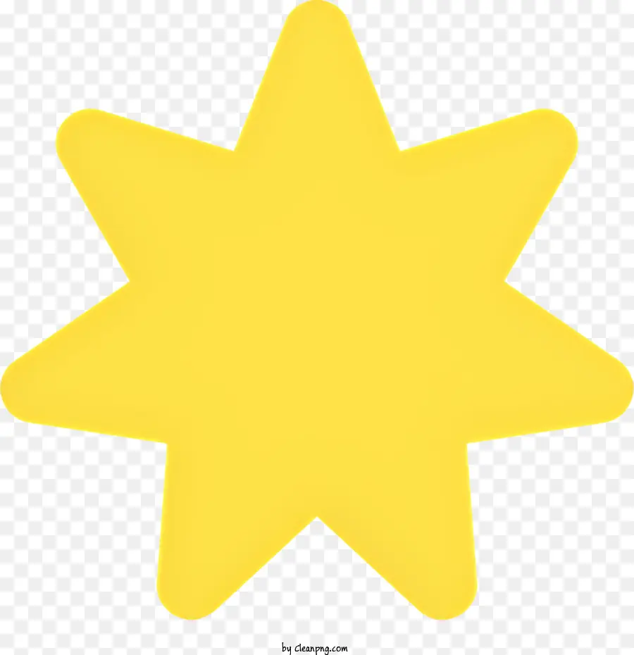 Decoração，Estrela Amarela PNG