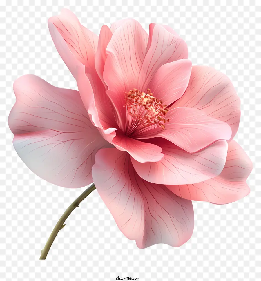 Flor Rosa，única Flor PNG