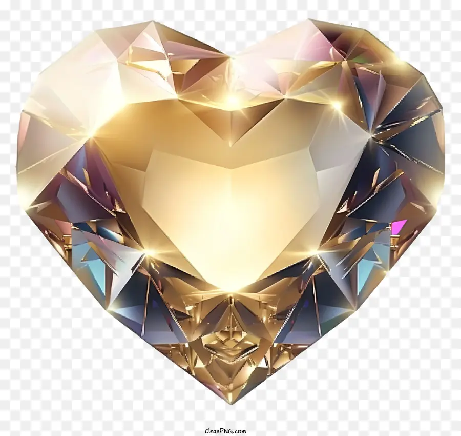 No Estilo Da Ilustração Romântica，Diamante De Coração Do Namorado PNG