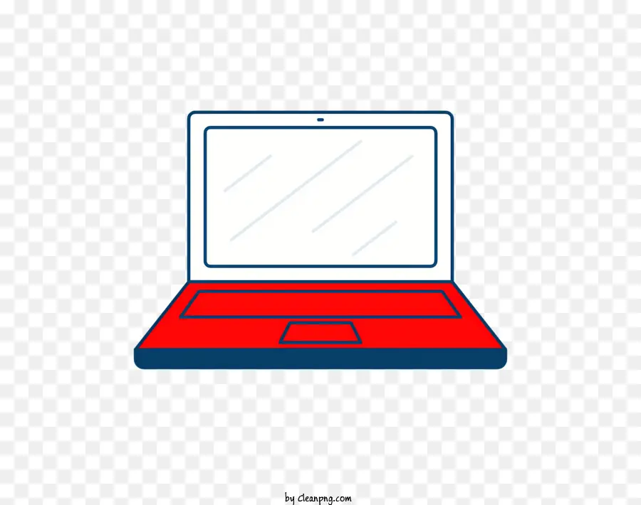 Computador Portátil，Laptop Vermelho E Azul PNG