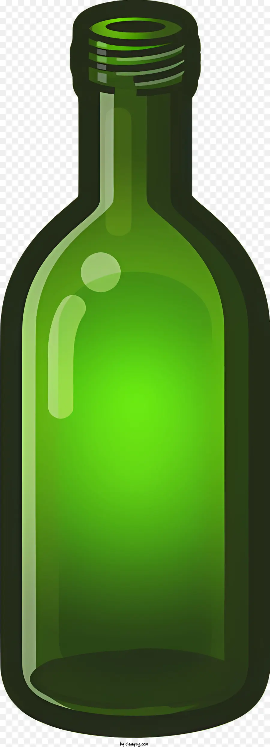 Verde Garrafa，Garrafa De Vidro Transparente PNG