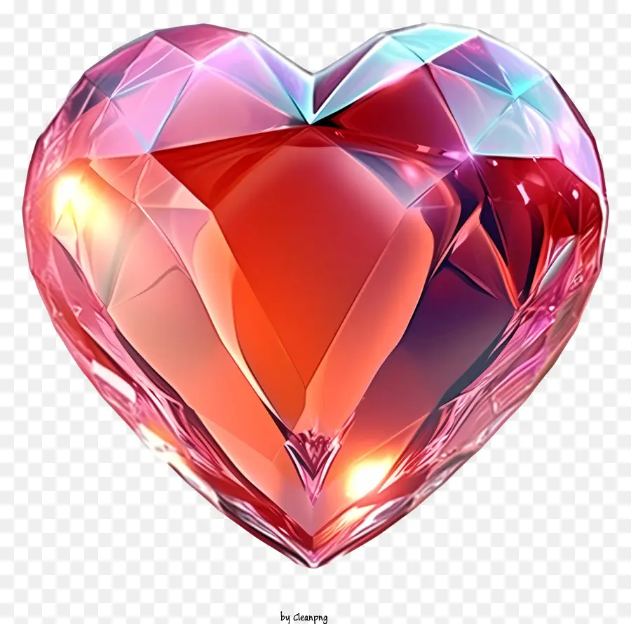 Diamante De Coração Do Coração Dos Namorados，Coração De Cristal PNG