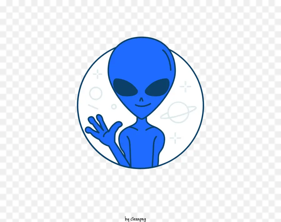 Alien，Azul PNG