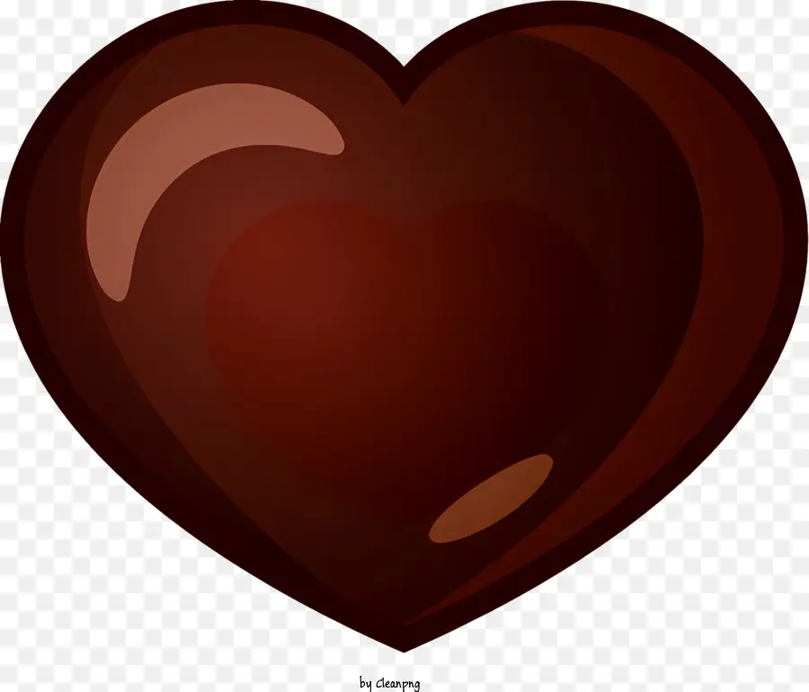 Heartshaped Chocolate，Sobremesa De Chocolate PNG