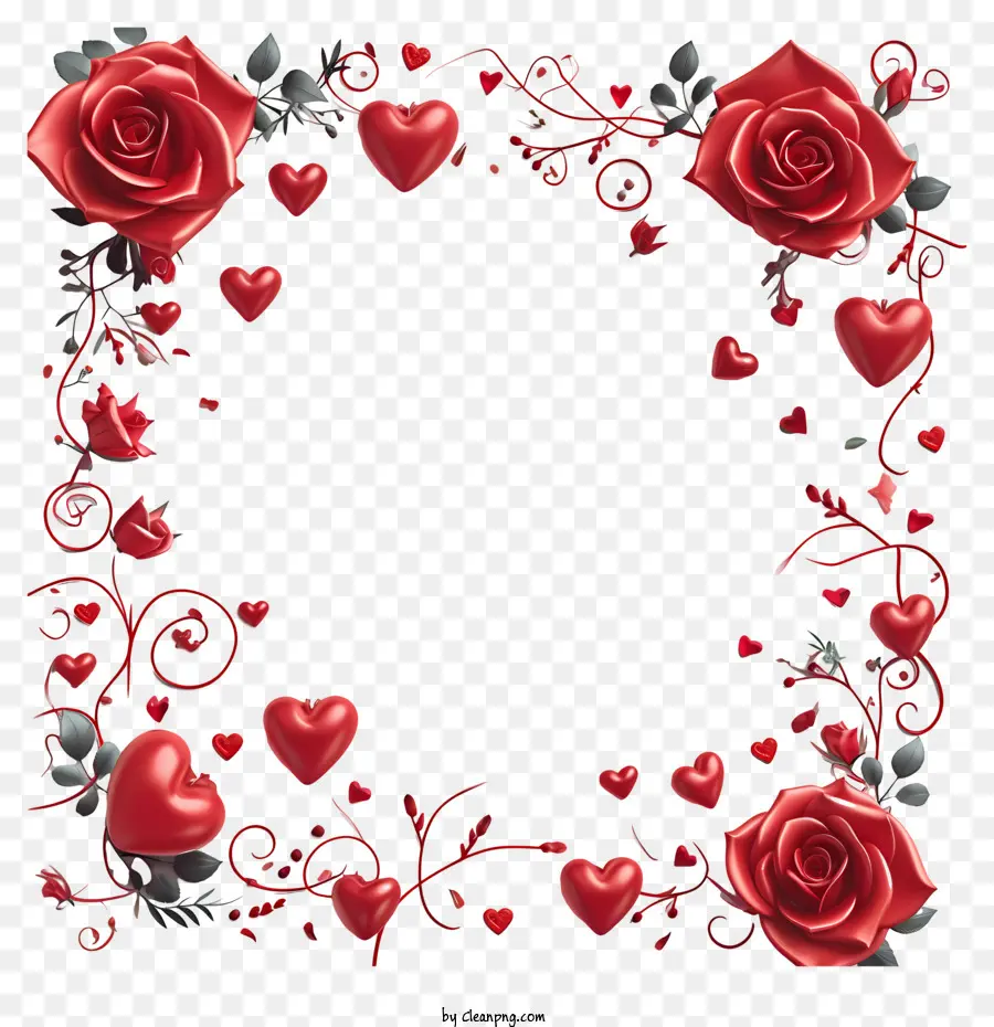 Valentine Quadro，Rosas Vermelhas PNG