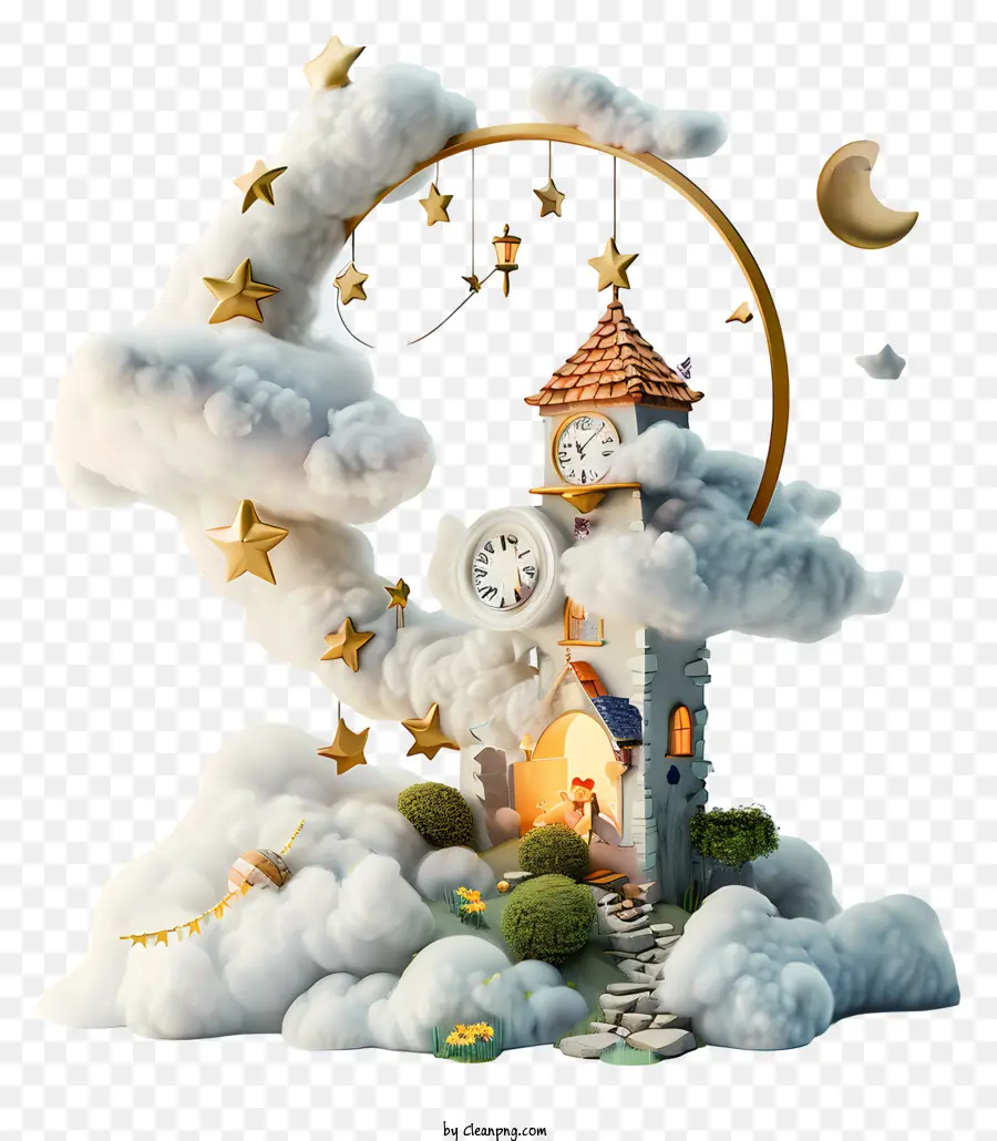 Fazer Seus Sonhos Vir Verdadeiro Dia，Torre Do Relógio PNG