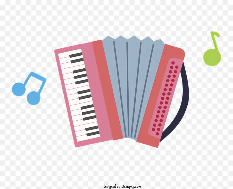 Acordeão，Notas Musicais PNG