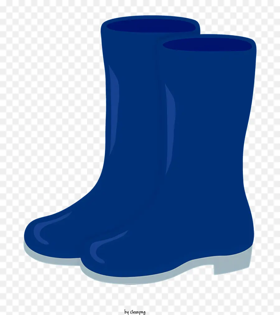 Moda，Baot De Chuva Azul PNG