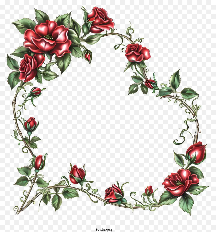 Valentine Quadro，Coroa De Flores PNG