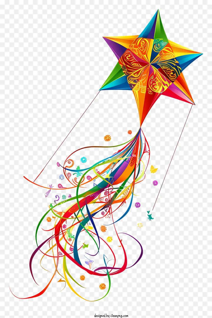 Makar Sankranti Elemento，Colorido Pipa PNG