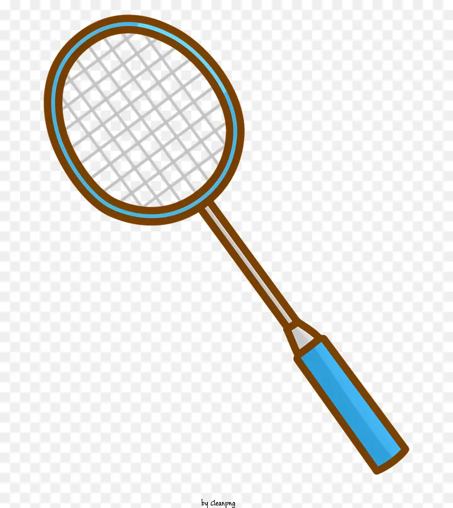Raquete De Badminton，Grip Azul PNG