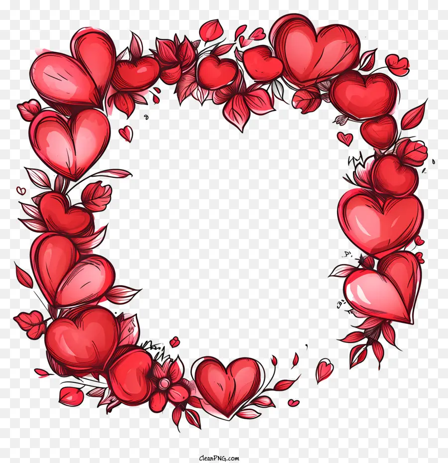 Valentine Quadro，Coração Vermelho PNG