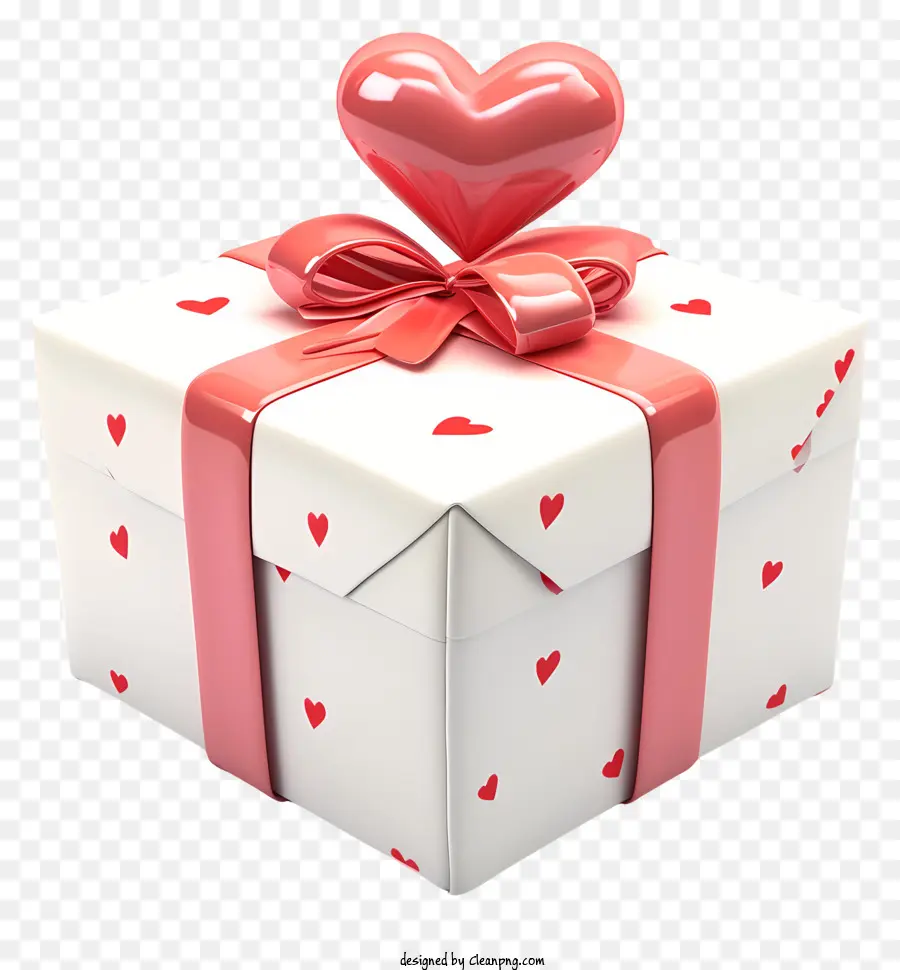 Presente Do Valentim，Heartshaped Caixa PNG