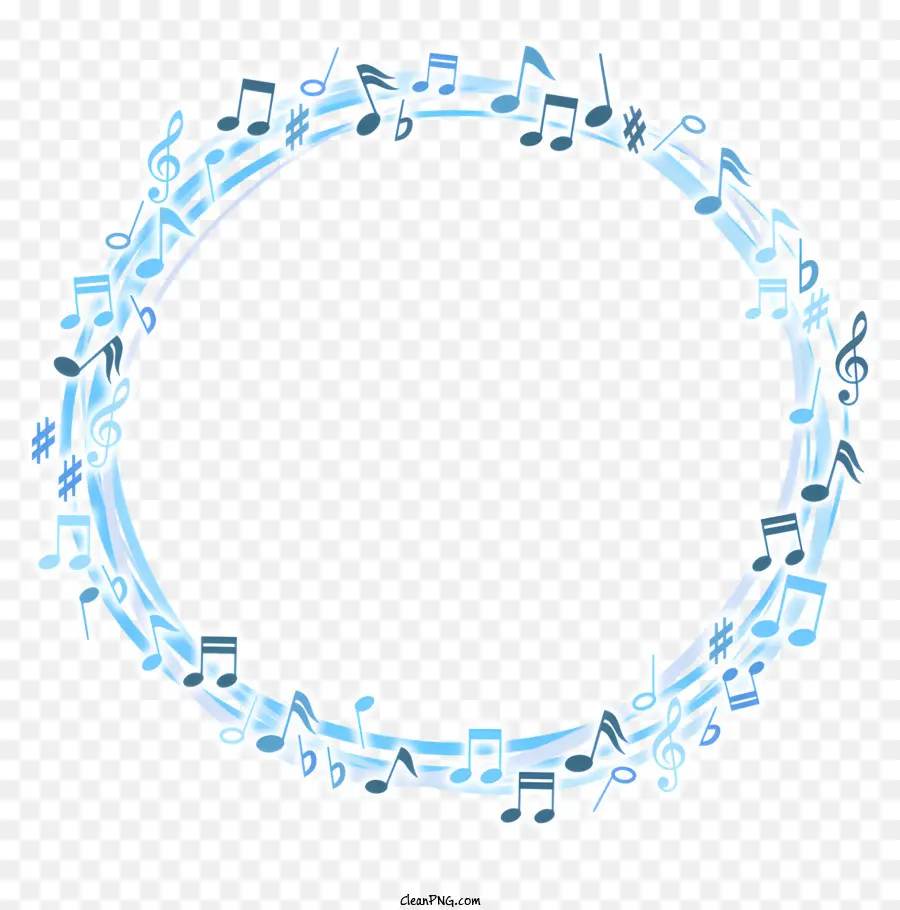 Coroa Azul，Musical Notes PNG
