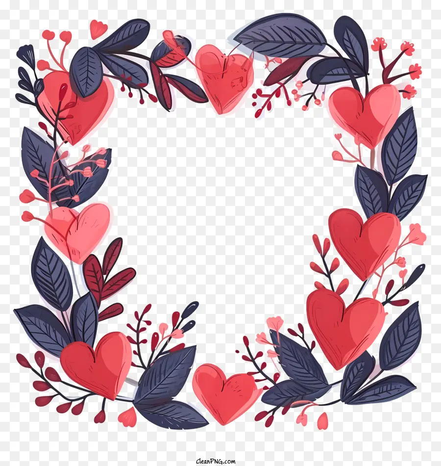 Valentine Quadro，Corações De Corações PNG