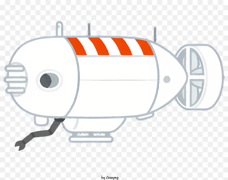 Cartoon Submarino，Submarino Com Listras PNG