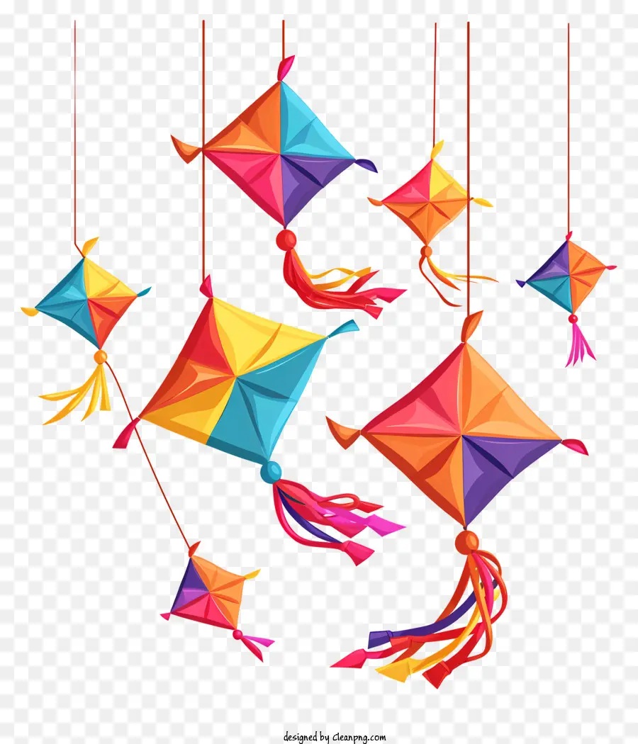 Elemento Makar Sankranti，Pendurar Pipas PNG