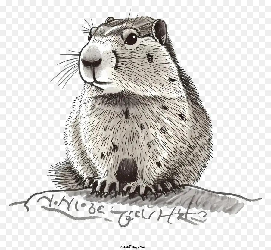 Marmota Desenhada à Mão，Marmota PNG