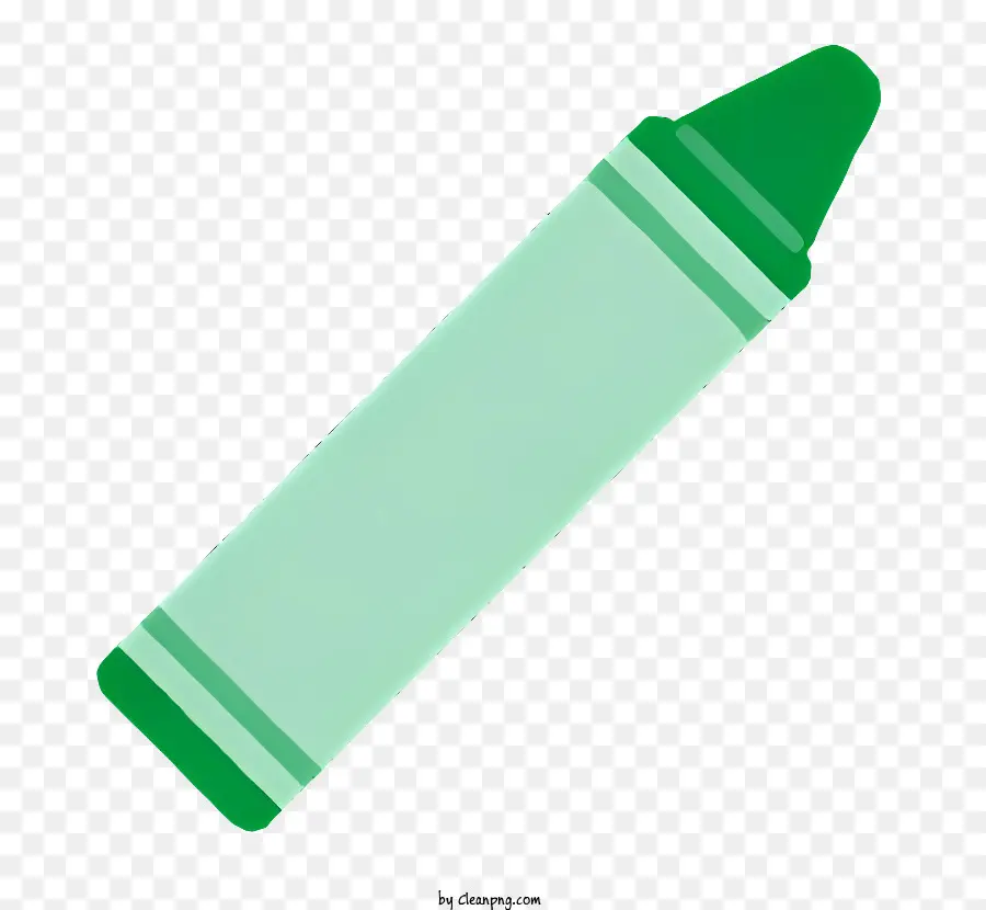 Crayon Verde，Superfície Lisa PNG