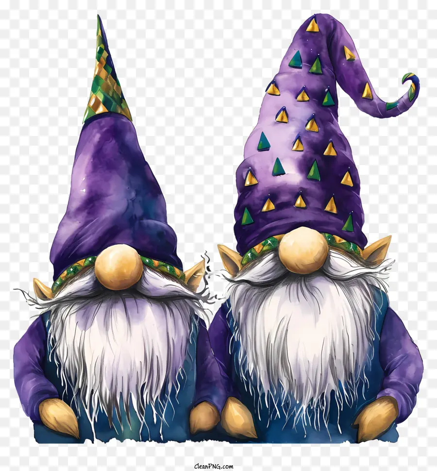 Mardi Gras Gnome，Gnomos PNG