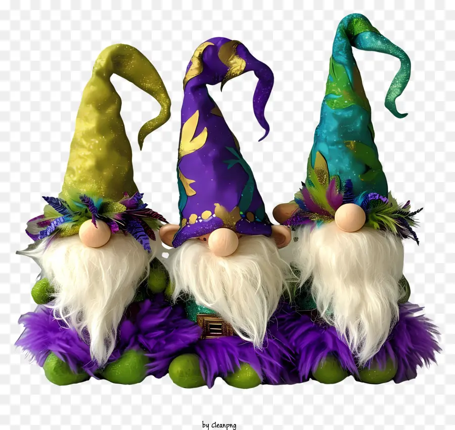 Mardi Gras Gnome，Gnomos PNG