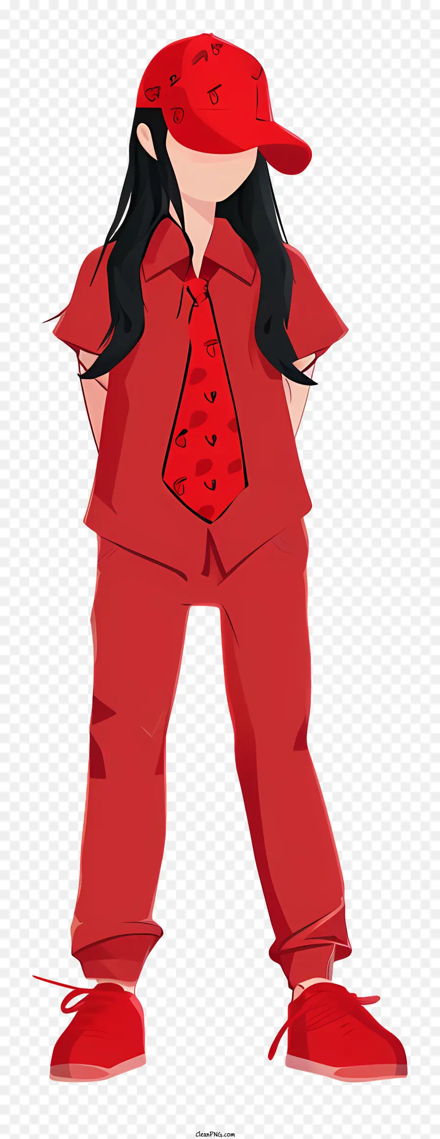 Design De Personagem De Desenho Vetorial，Use Dia Vermelho PNG