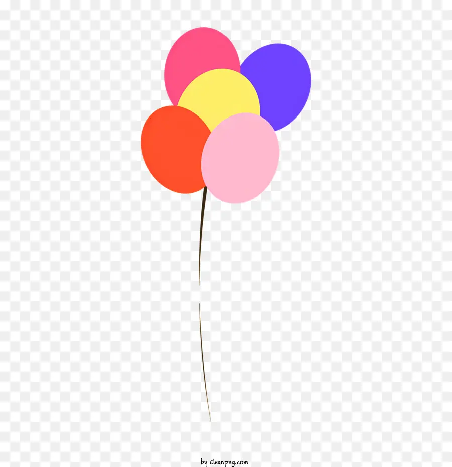 Balões Coloridos，Flutuante Balões PNG