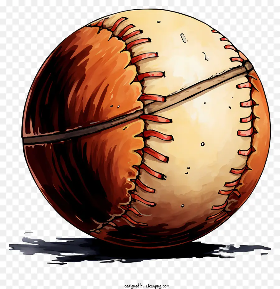 Beisebol Em Aquarela，Beisebol PNG