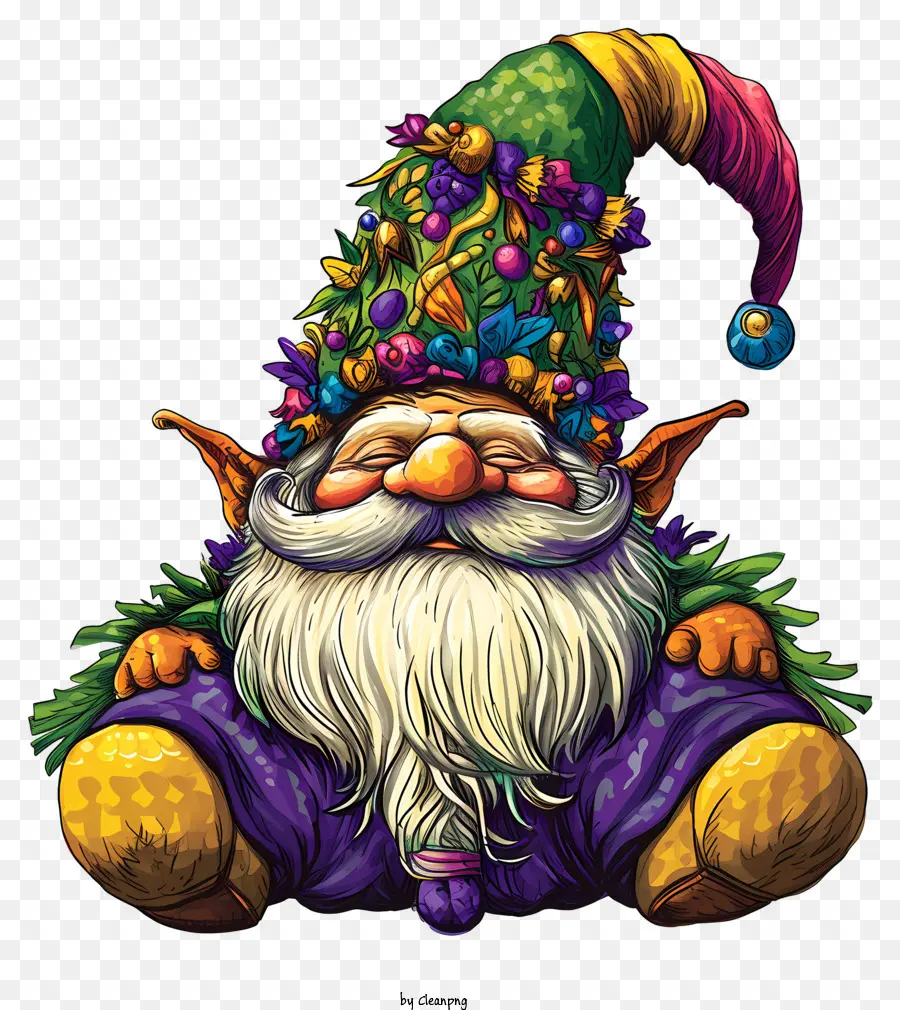 Mardi Gras Gnome，Gnome De Caracton PNG