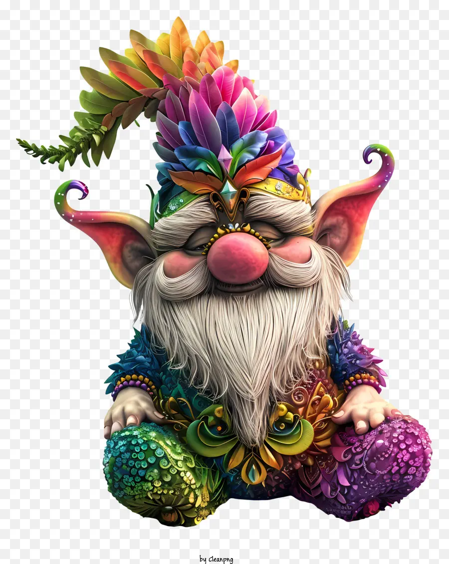 Gnomo Do Carnaval，Gnomo Colorido PNG