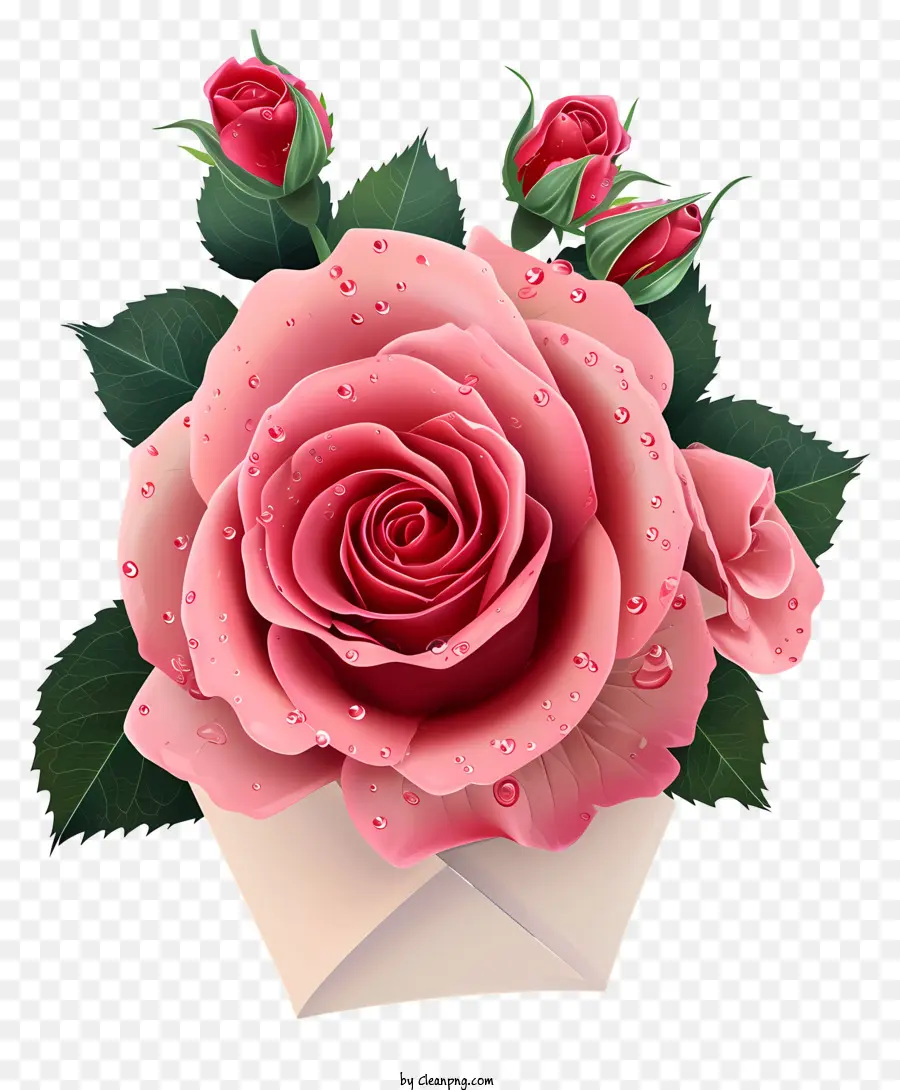 Valentine Rose Icon，Rosa Cor De Rosa PNG