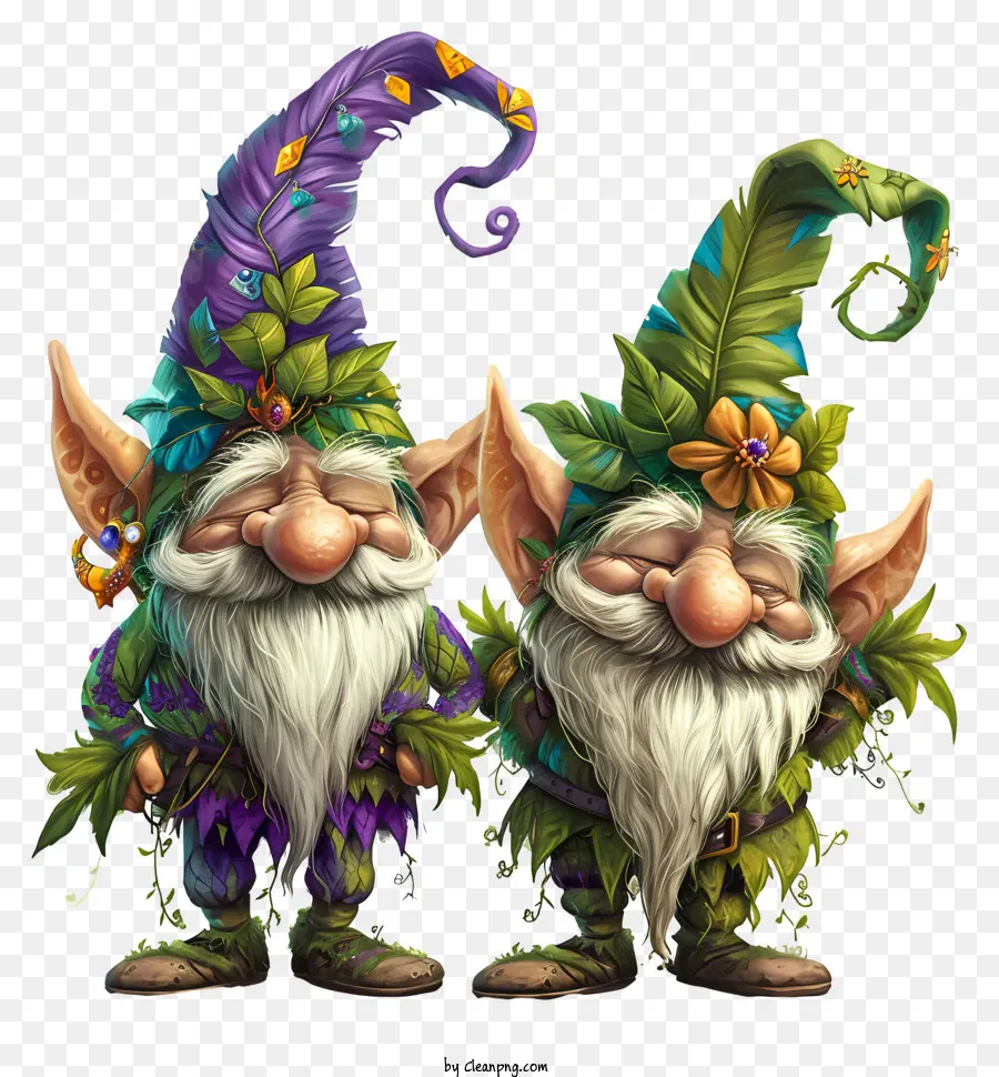 Mardi Gras Gnome，Gnomos PNG