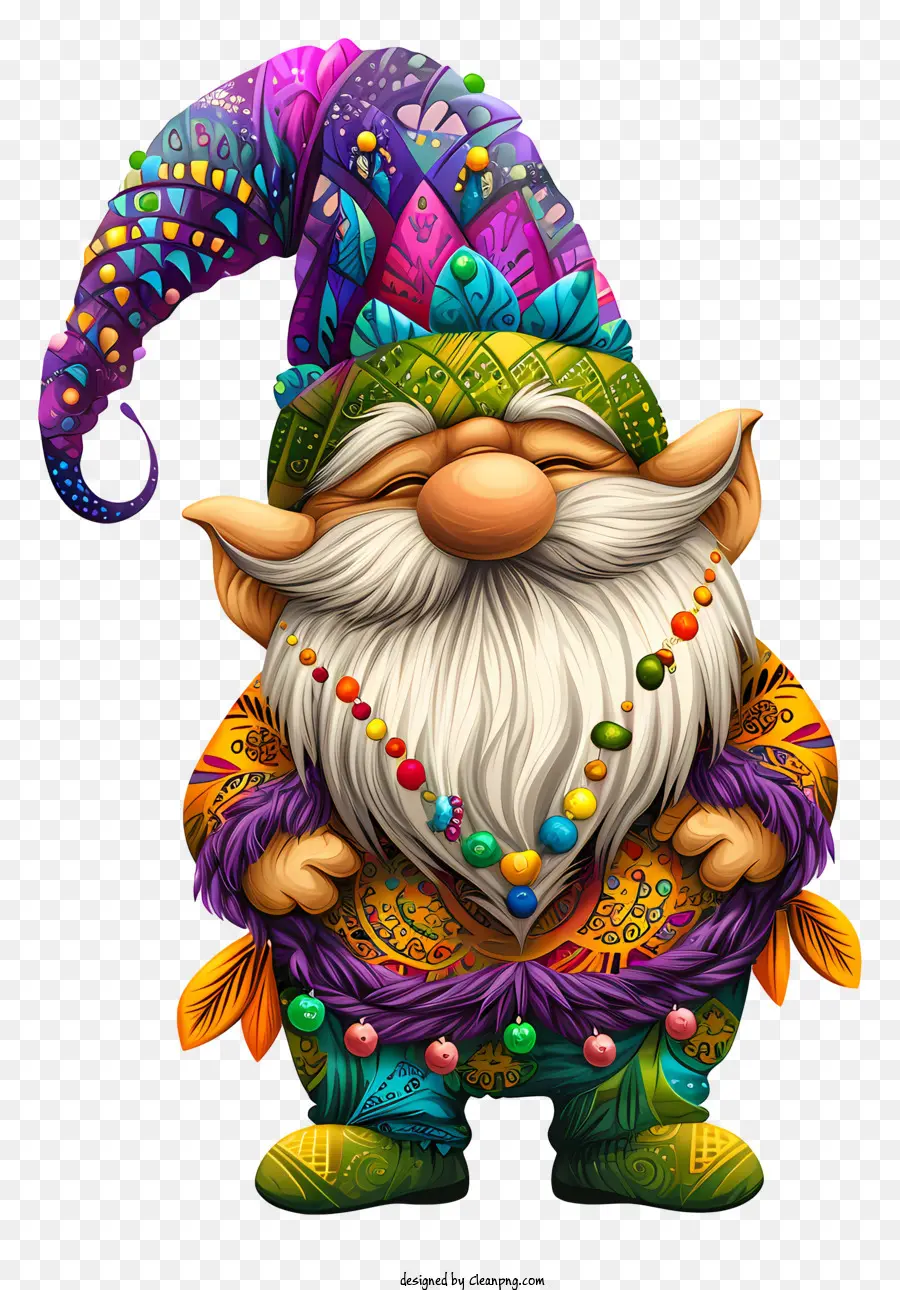 Mardi Gras Gnome，Gnome De Caracton PNG