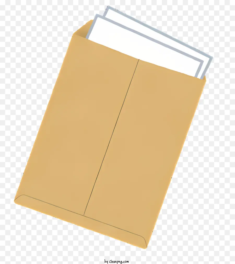 Envelope Marrom，A Aba PNG