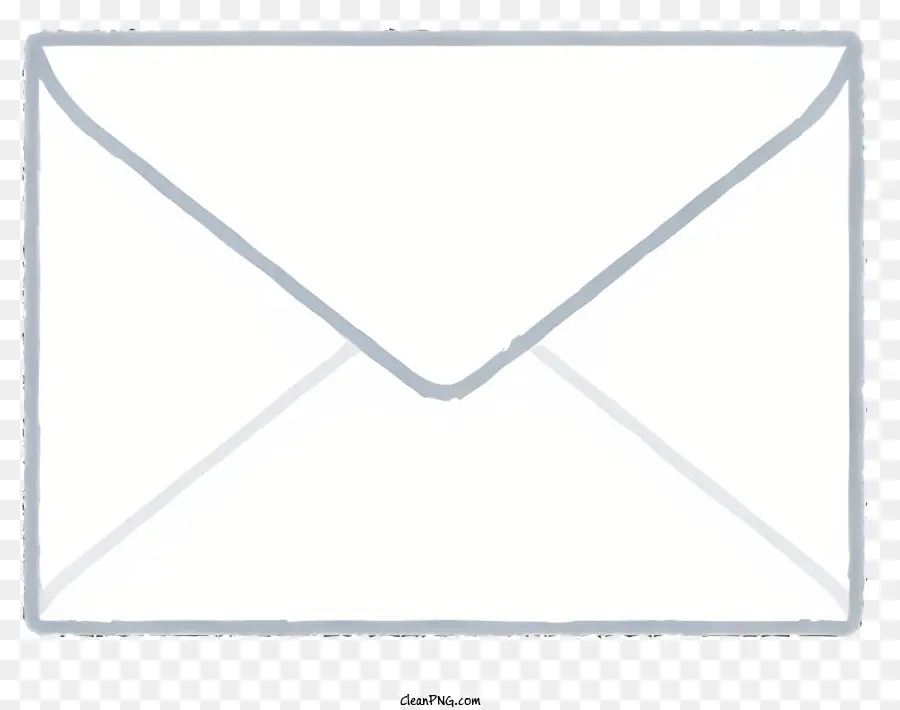 Envelope，Linha Azul PNG